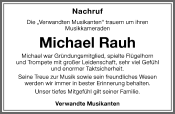 Traueranzeigen von Michael Rauh Allgäuer Zeitung