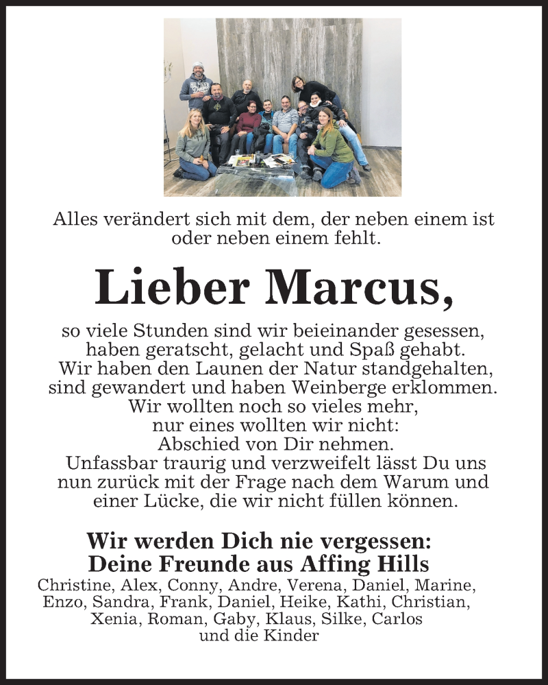 Traueranzeigen von Marcus Allgäuer Zeitung